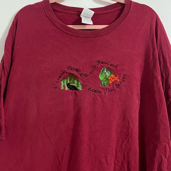 Shirts | Vintage Single Stitch Red Graphic Sewn Tee | Poshmark